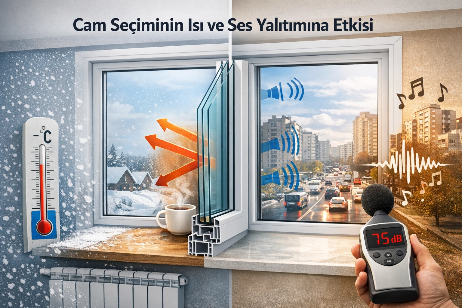 Cam Seçiminin Isı ve Ses Yalıtımına Etkisi