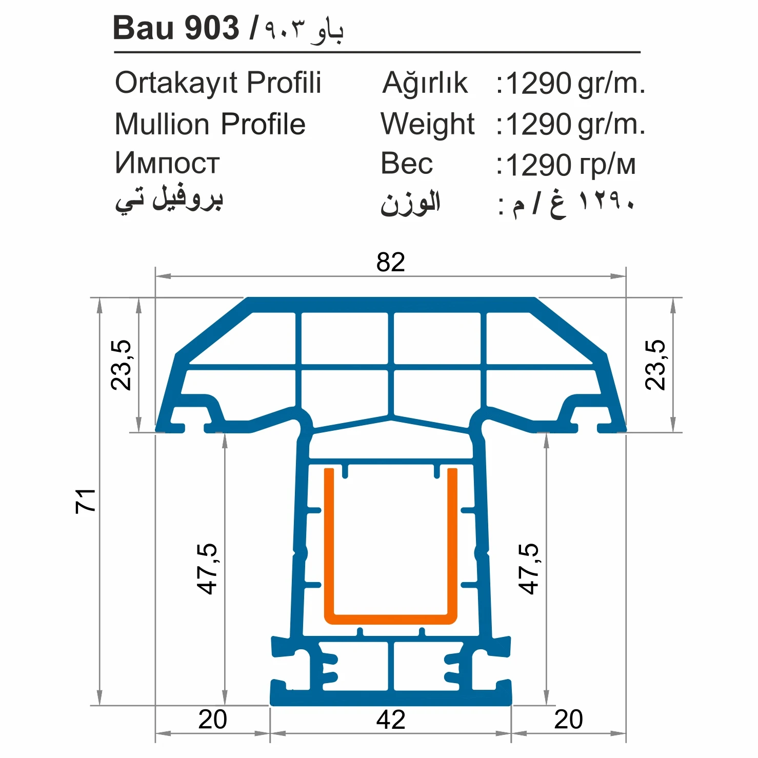 Bau 900 (71 mm)
