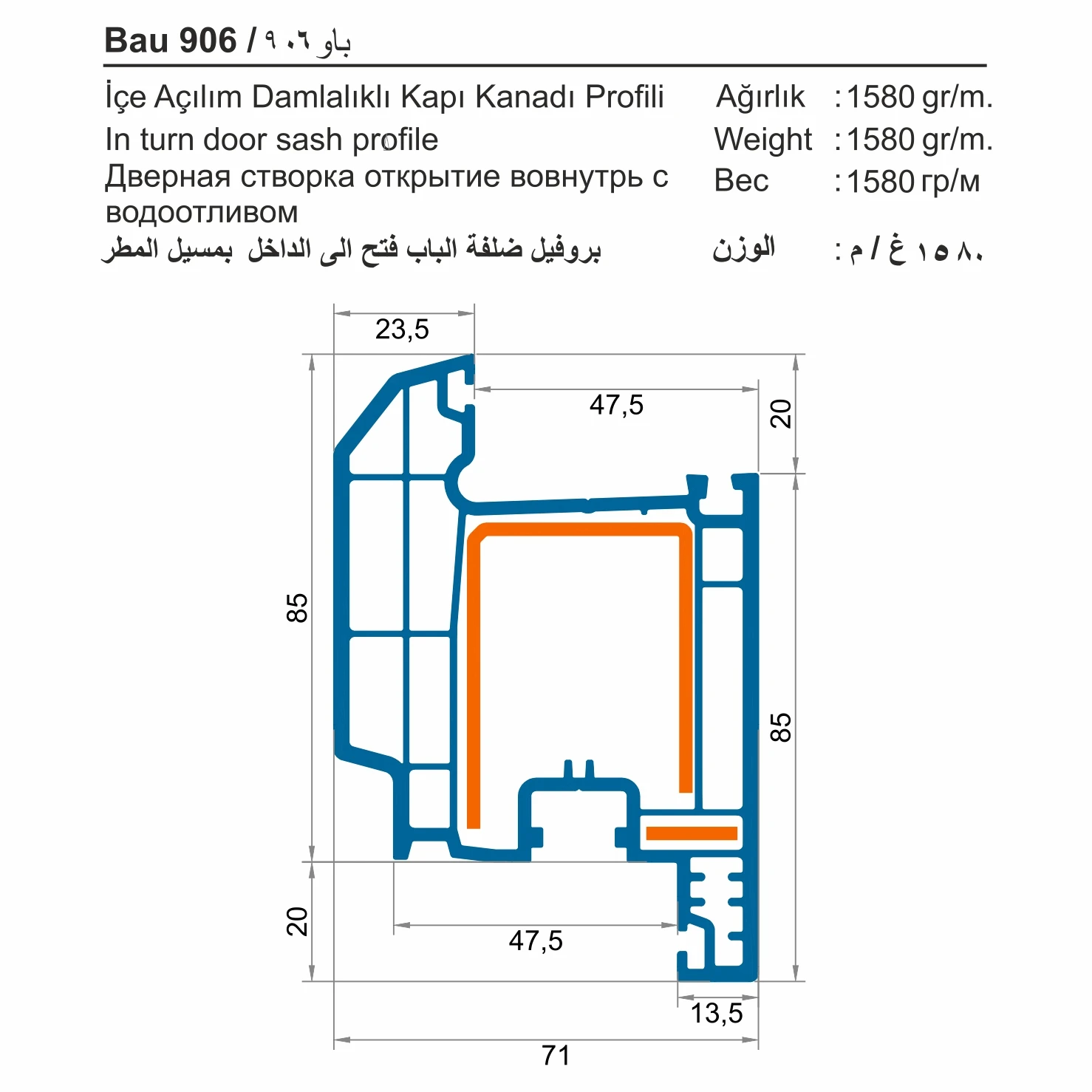 Bau 900 (71 mm)