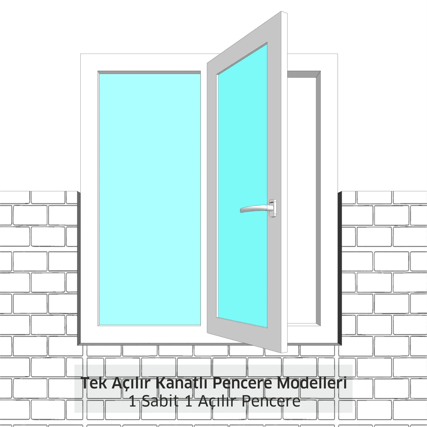 Tek Açılır Kanatlı Pencere Modelleri