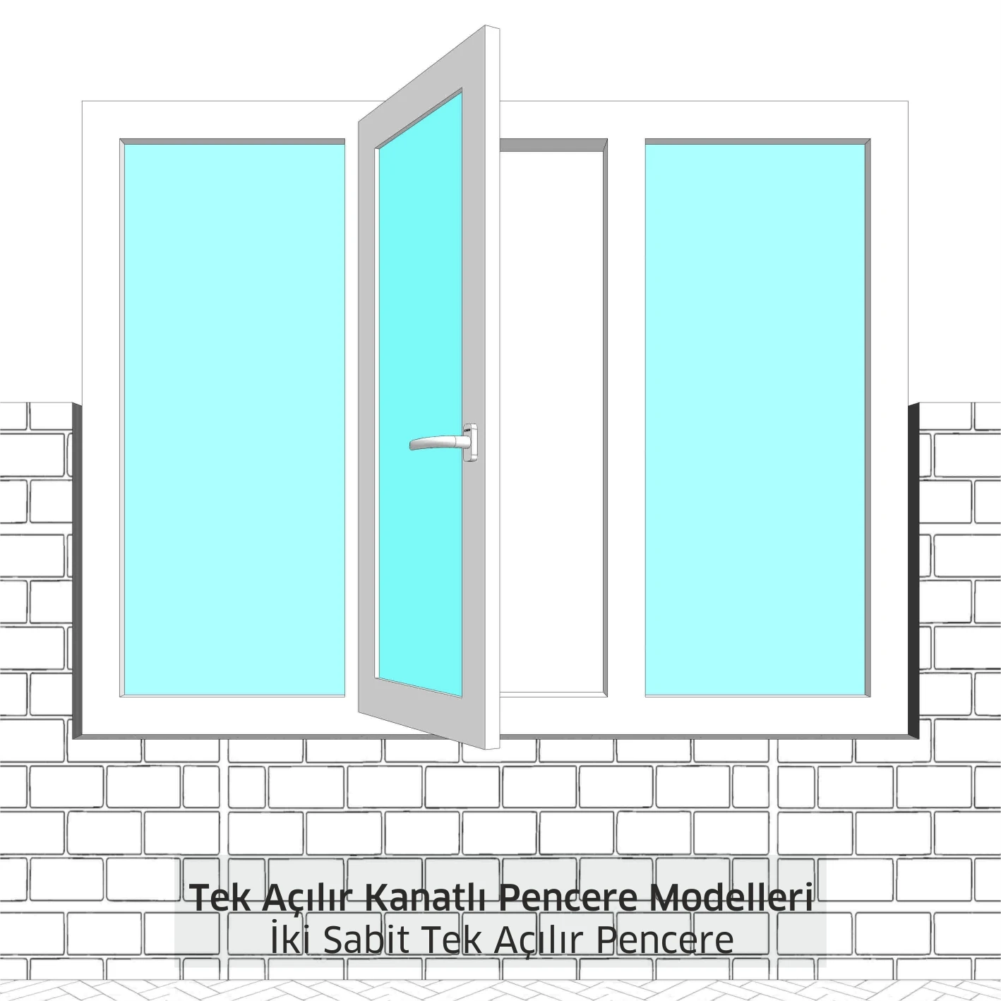 Tek Açılır Kanatlı Pencere Modelleri