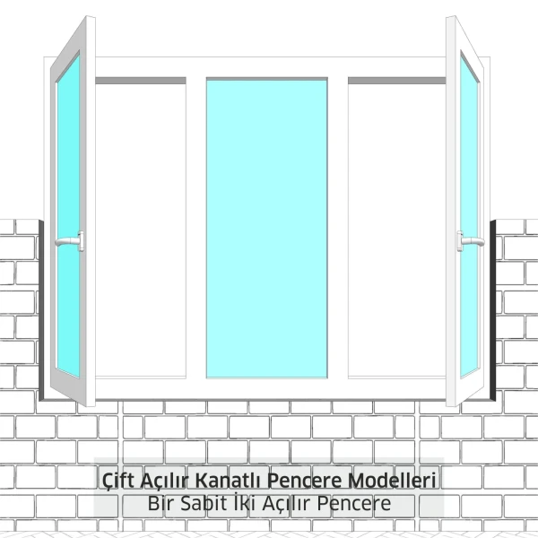 Çift Açılır Kanatlı Pencere Modelleri