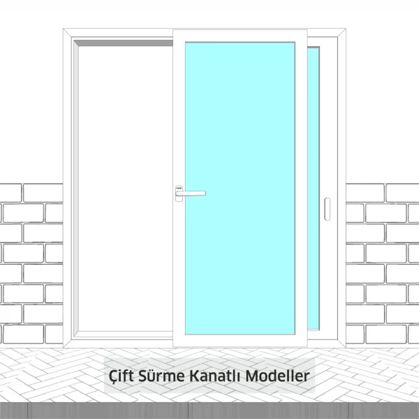 Hayline Paralel Sürme Sistemi (Çift Sürme Kanatlı Model)