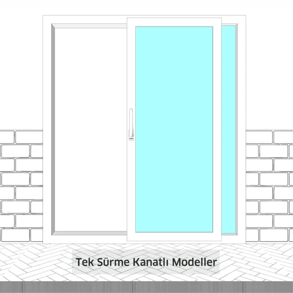 Hyperline Tam Yalıtımlı Sürme Sistemi (Tek Sürme Kanatlı Model)