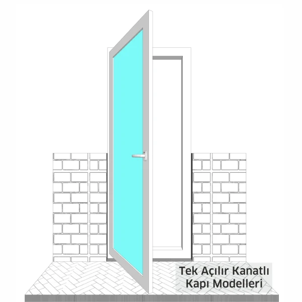 Tek Açılır Kanatlı Kapı Modelleri